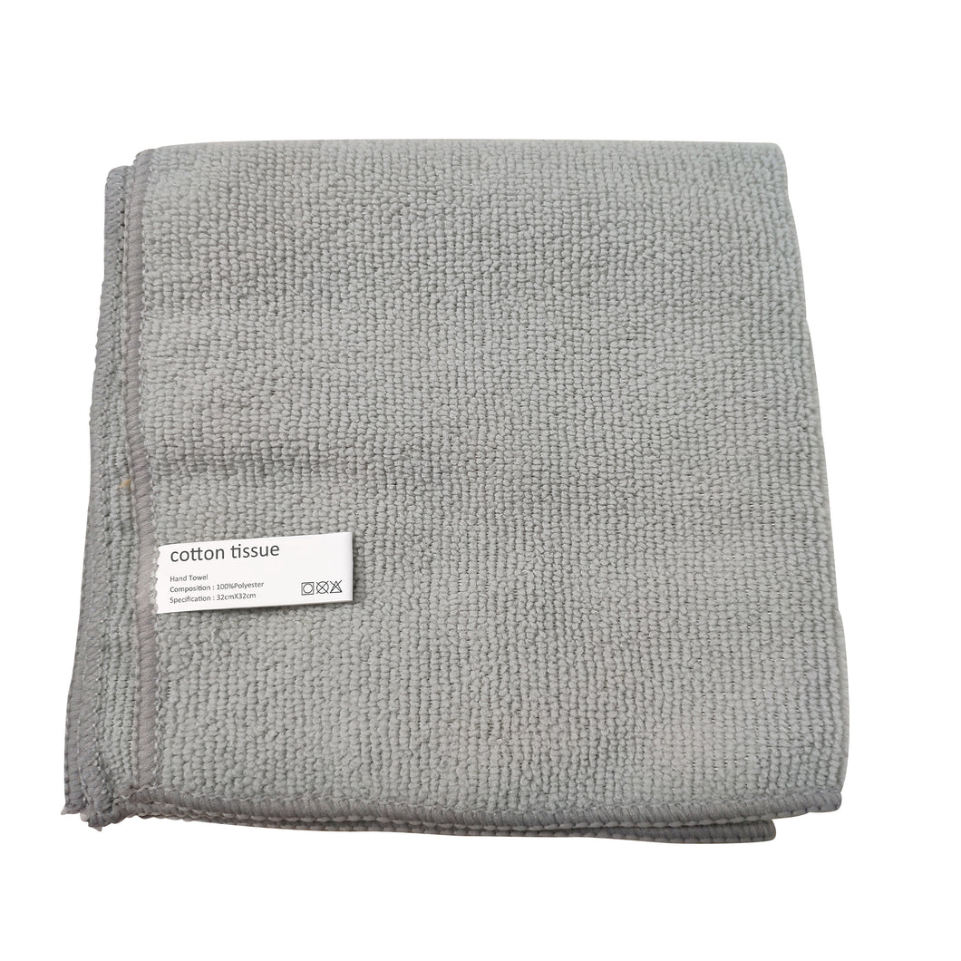 cotton tissue Hand Towel, Grey, 100% Polyester, facial cleaning